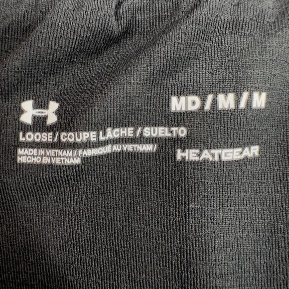 Under Armour Pink Splash Elastic Waistband Logo Loose Running Shorts Medium - Picture 4 of 8